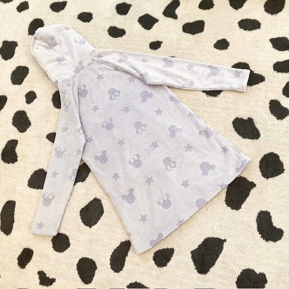 NWT Women's Small Disney Minnie Mickey Mouse Fleece Sherpa Hooded Lounger Robe - Picture 2 of 13